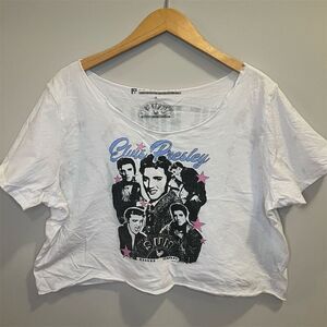 Prince Peter Collection x Sun Records Elvis Presley Distressed Crop Tee Size XL